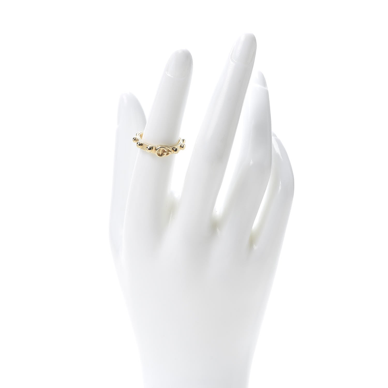 Gucci 18K Yellow Gold Running G Ring 52 6 2 of 7