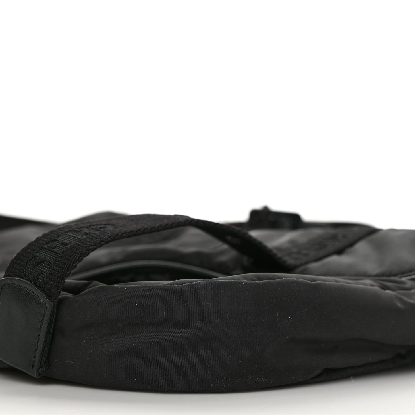 HOMME Nylon Saddle Messenger Bag Black
