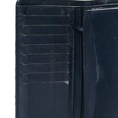 Chanel Caviar Quilted Yen Wallet Dark Blue 11 of 12