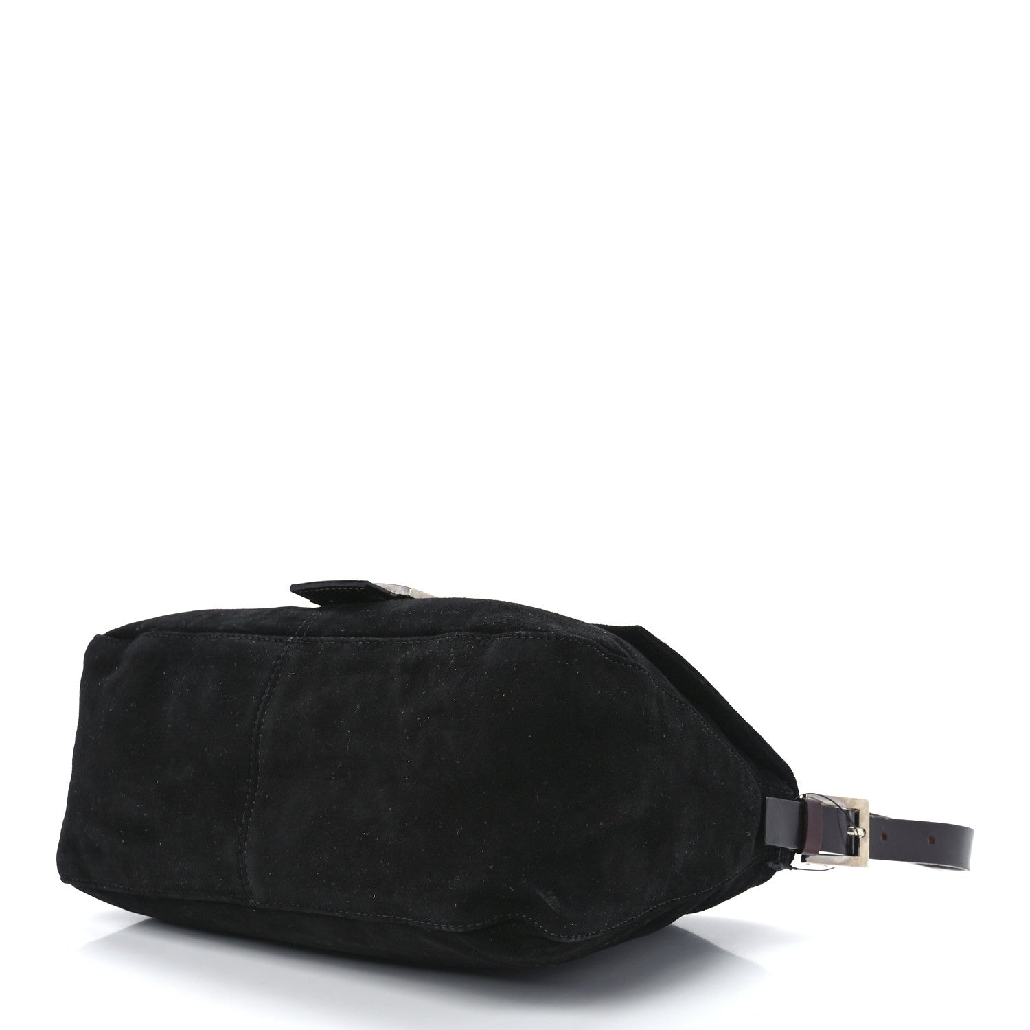 Fendi Suede Calfskin Mama Baguette Black 10 of 13