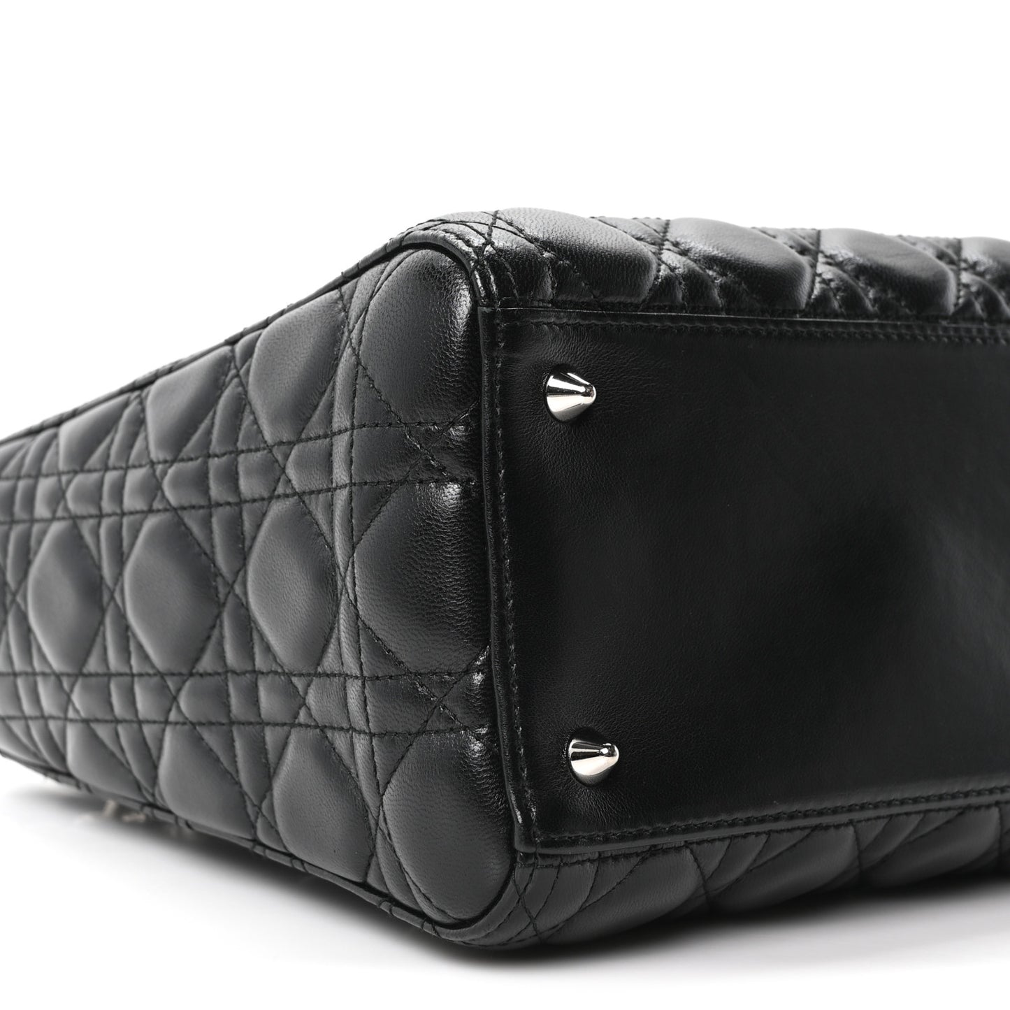 Lambskin Cannage Medium Lady Dior Black