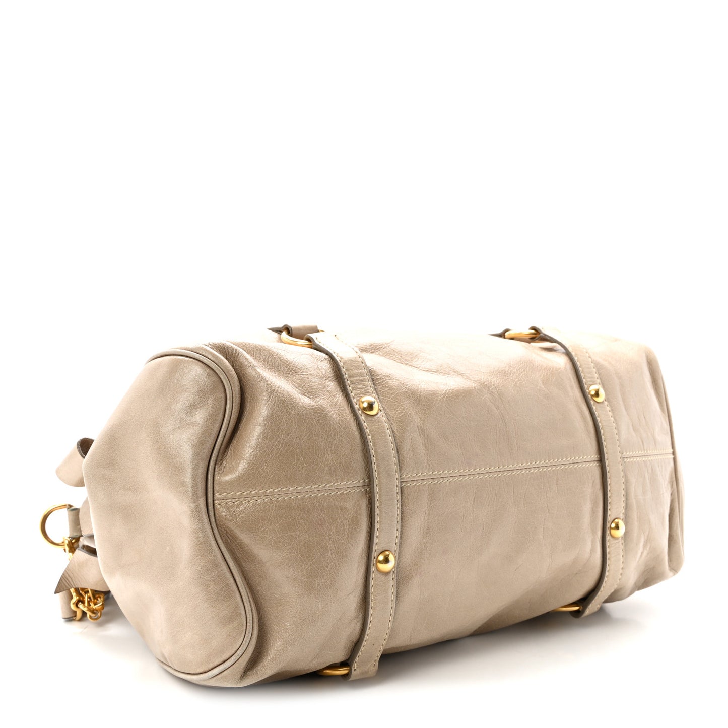Vitello Lux Medium Bow Bag Grey