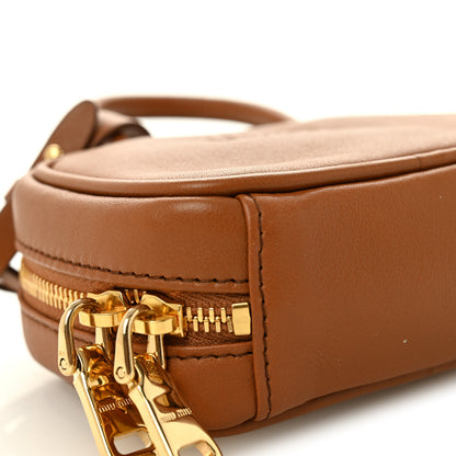 Miu Miu Calfskin Beau Micro Bag Cognac 8 of 9