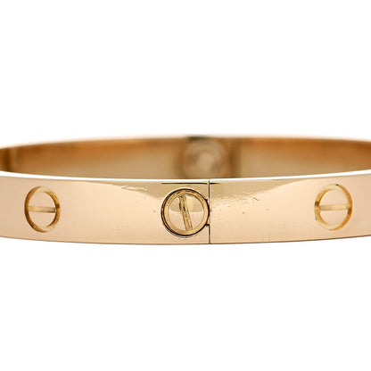 Cartier 18K Yellow Gold LOVE Bracelet 17 4 of 8
