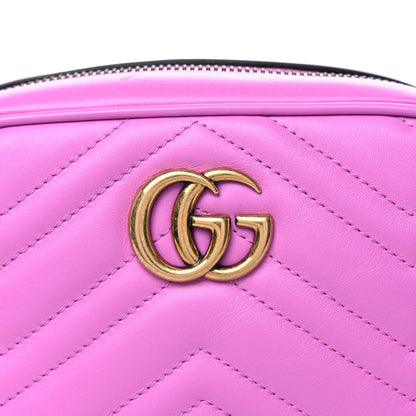 Gucci Calfskin Matelasse Mini GG Marmont Chain Shoulder Bag Candy Mousse 12 of 12