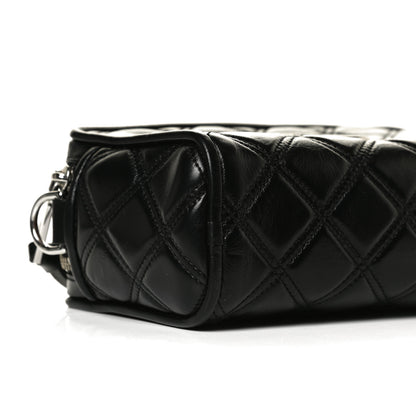 Marc Jacobs Natural Grain Calfskin Quilted The Softshot 21 Bag Black 9 of 14