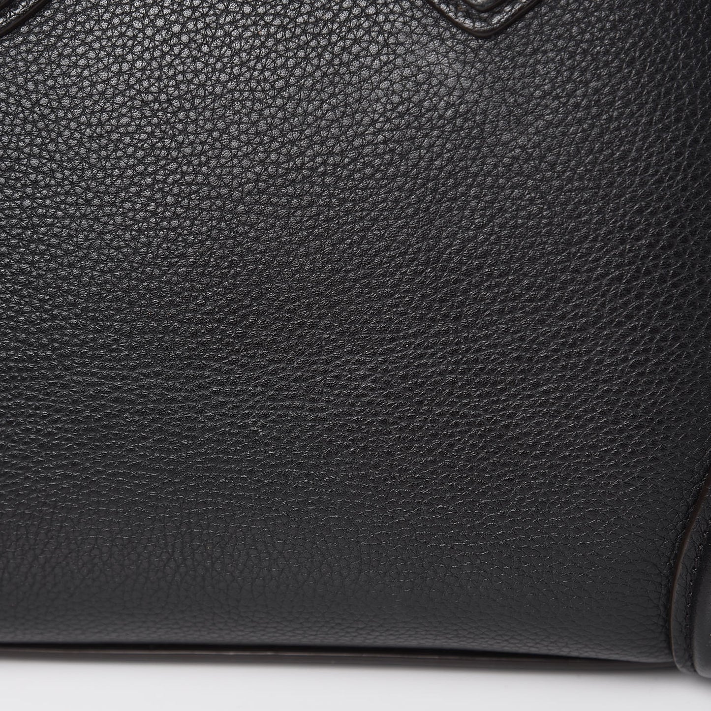 Drummed Calfskin Micro Luggage Black