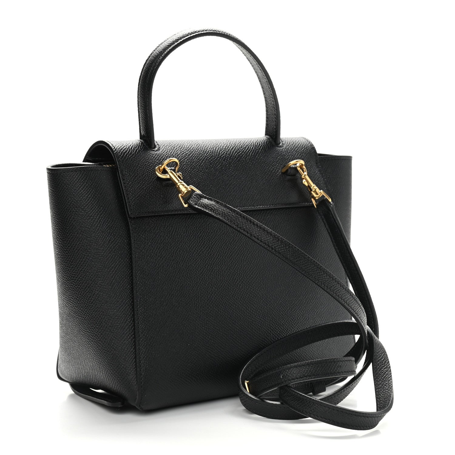 Celine Grained Calfskin Nano Belt Bag Black 3 of 8