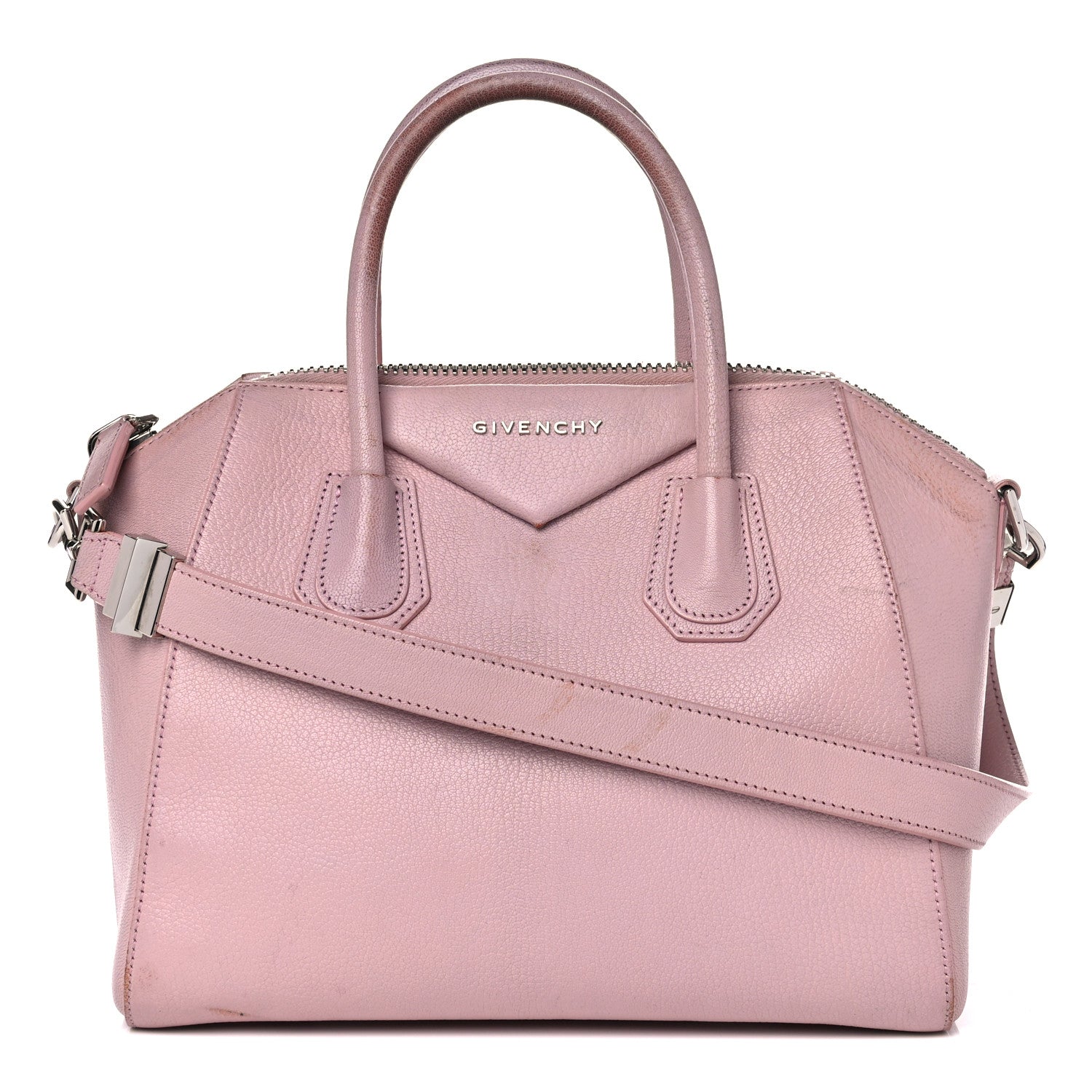 Givenchy Sugar Goatskin Small Antigona Bright Pink 1 of 26