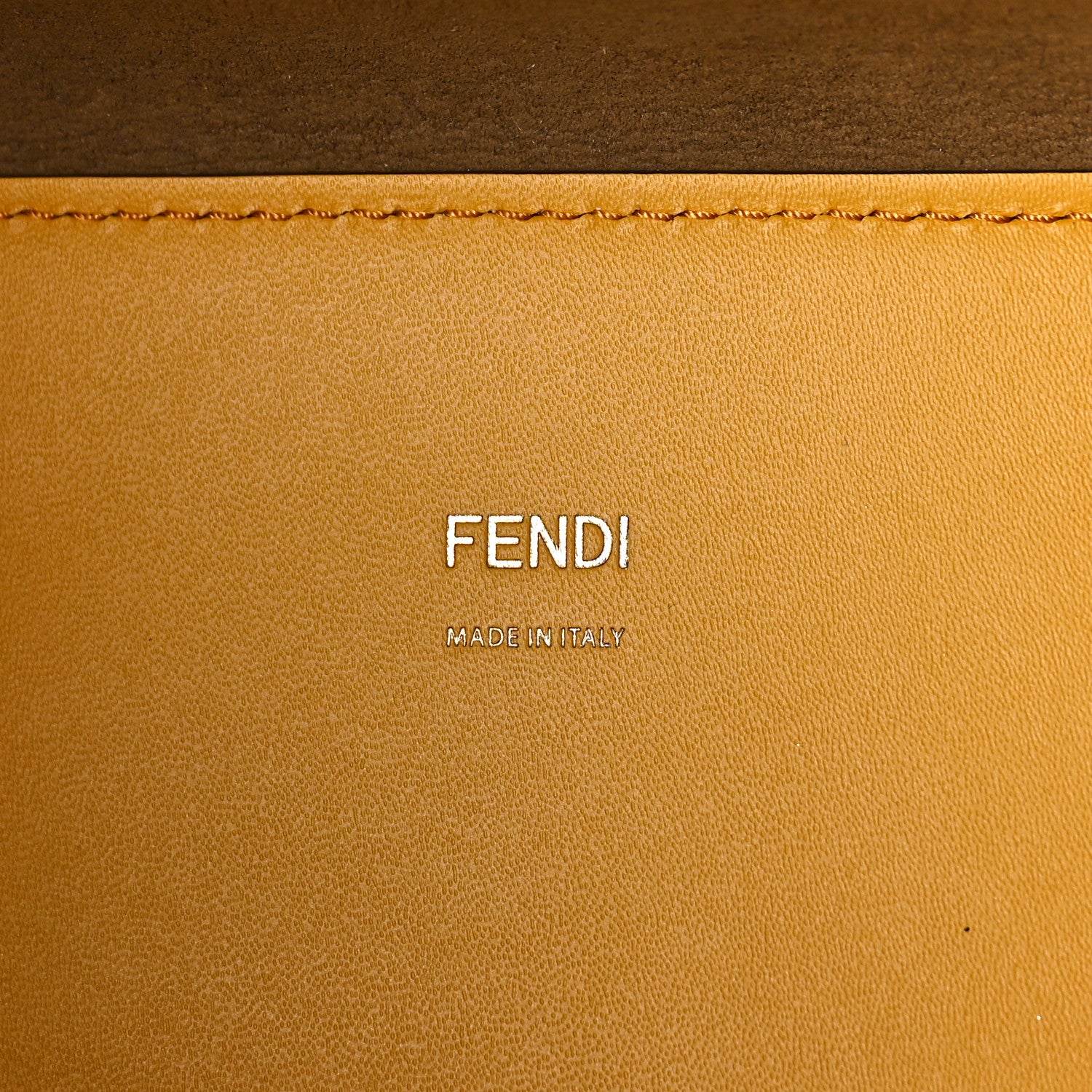 Fendi Vitello King Tamponato Plexiglass Medium Sunshine Shopper Tote Mimosa 6 of 11