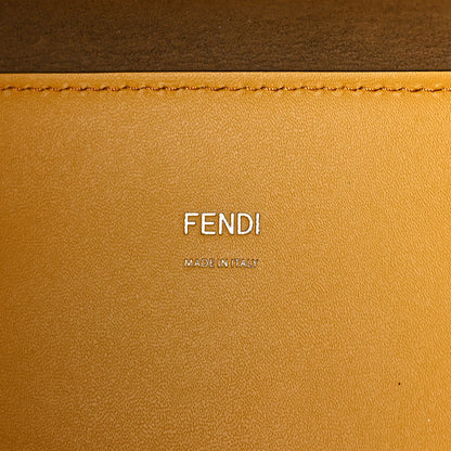 Fendi Vitello King Tamponato Plexiglass Medium Sunshine Shopper Tote Mimosa 6 of 11
