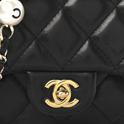 Chanel Lambskin Quilted Mini My Precious Flap Black 8 of 10