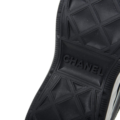 Chanel Velvet Calfskin Mixed Fibers CC Sneakers 37 Black 9 of 11