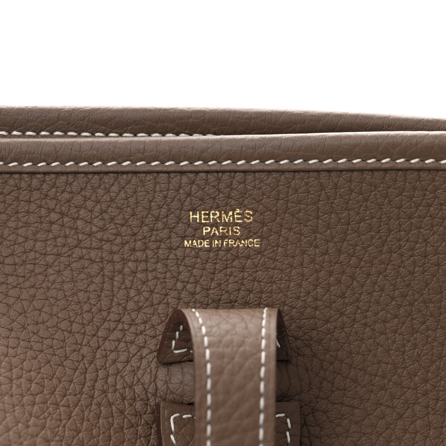 Hermes Taurillon Clemence Evelyne III PM Etoupe 6 of 12