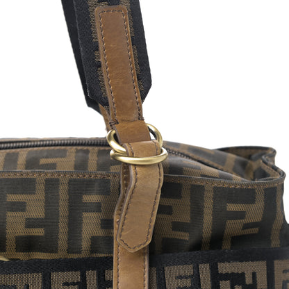 Fendi Zucca FF Top Handle Shoulder Bag Tobacco 14 of 16