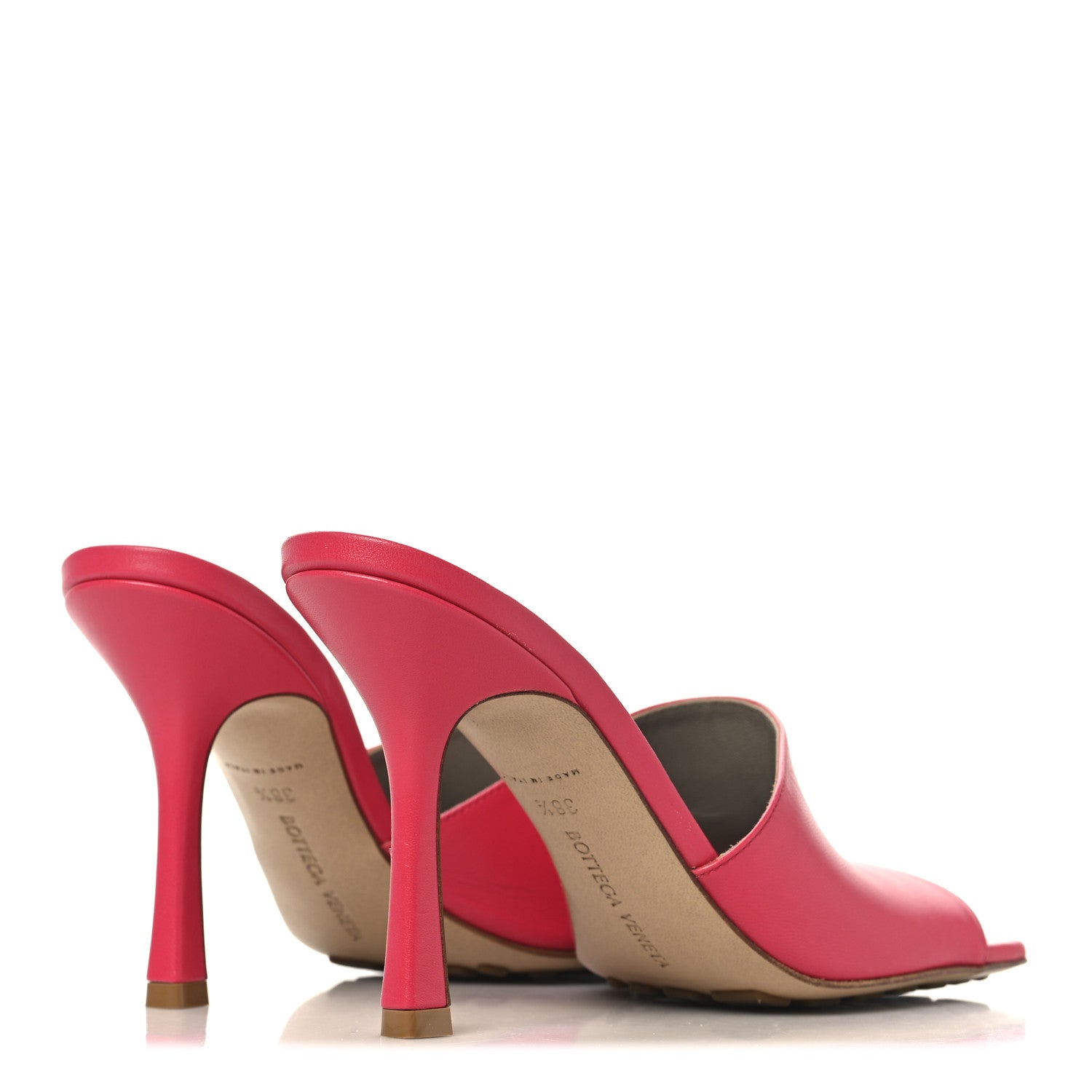 Bottega Veneta Lambskin Stretch Mule Sandals 38.5 Sunburst 5 of 9