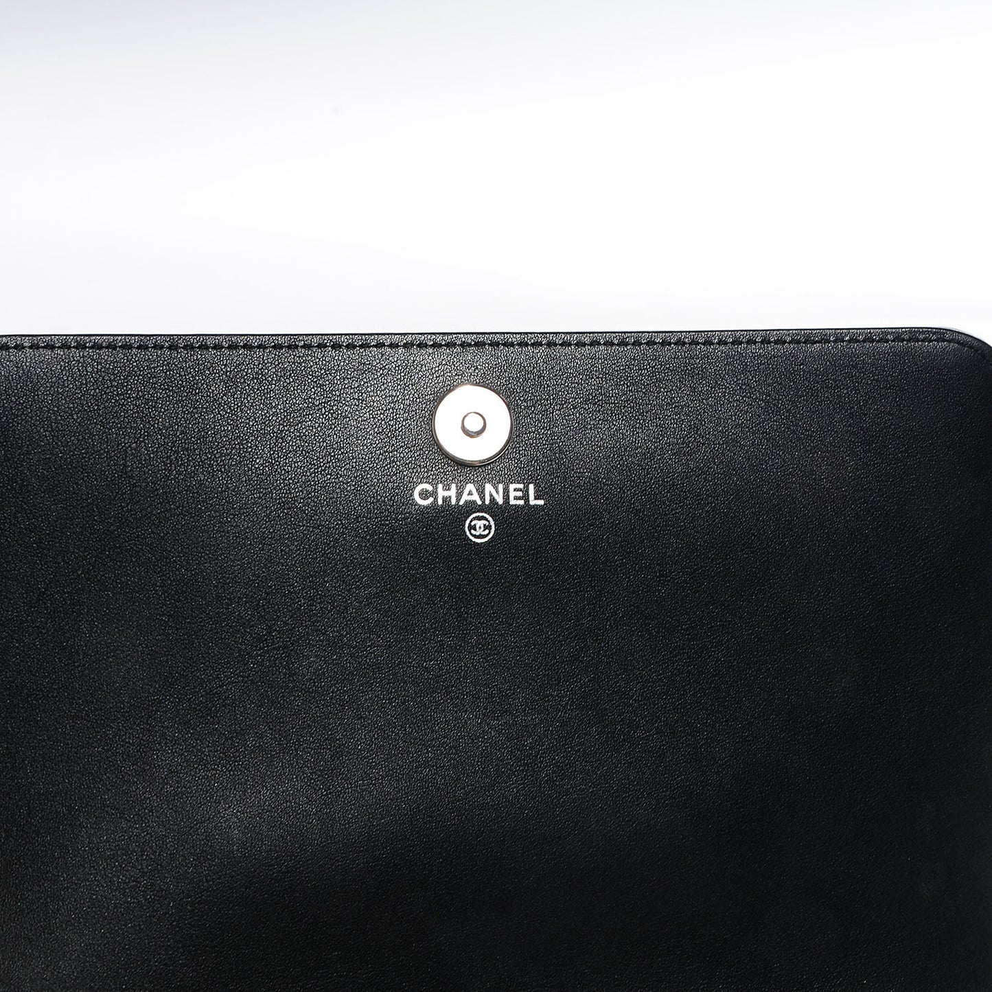 Patent Strass Wallet On Chain WOC Black