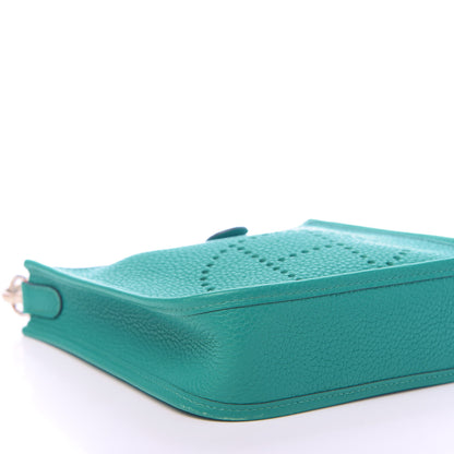 Hermes Taurillon Clemence Evelyne TPM Vert Verone 8 of 11