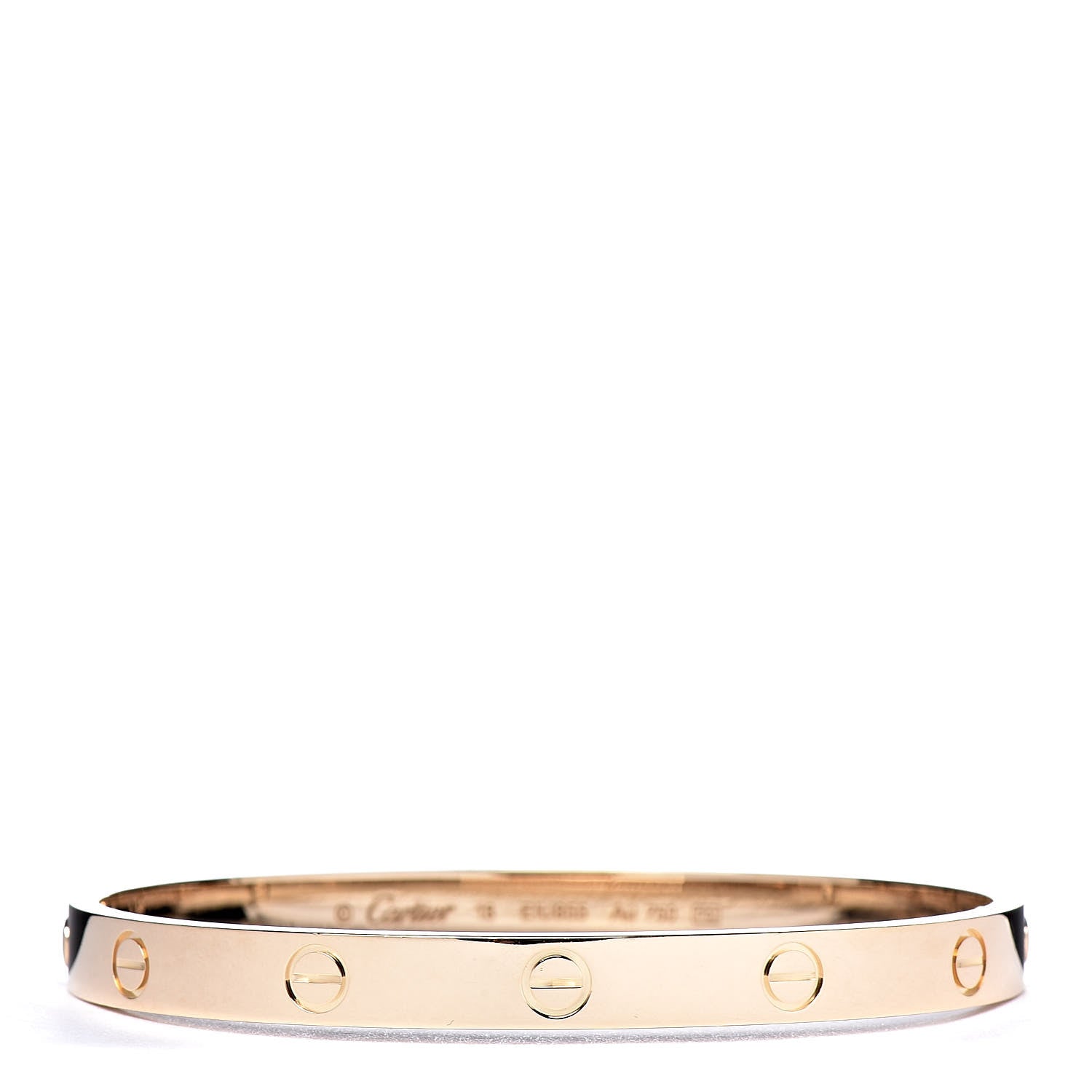 Cartier 18K Yellow Gold LOVE Bracelet 18 1 of 5
