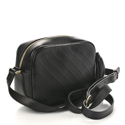 Gucci Sakai Be Green Calfskin Diagonal Stitched Small Blondie Shoulder Bag Black 2 of 8