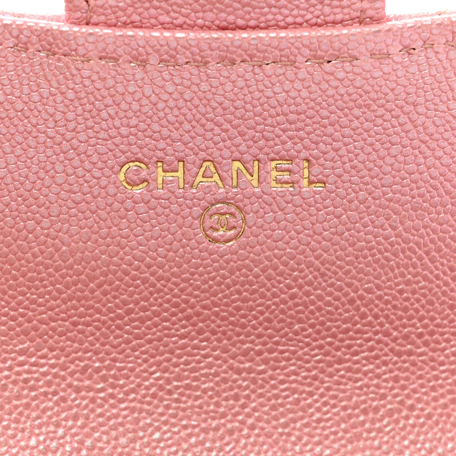 Chanel Iridescent Caviar Quilted Flap Card Holder Rose Pink 6 of 9