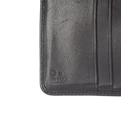 Gucci Guccissima Zip Around French Wallet Black 6 of 8