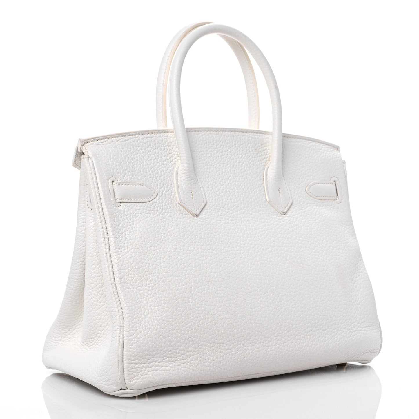 Taurillon Clemence Birkin 30 White