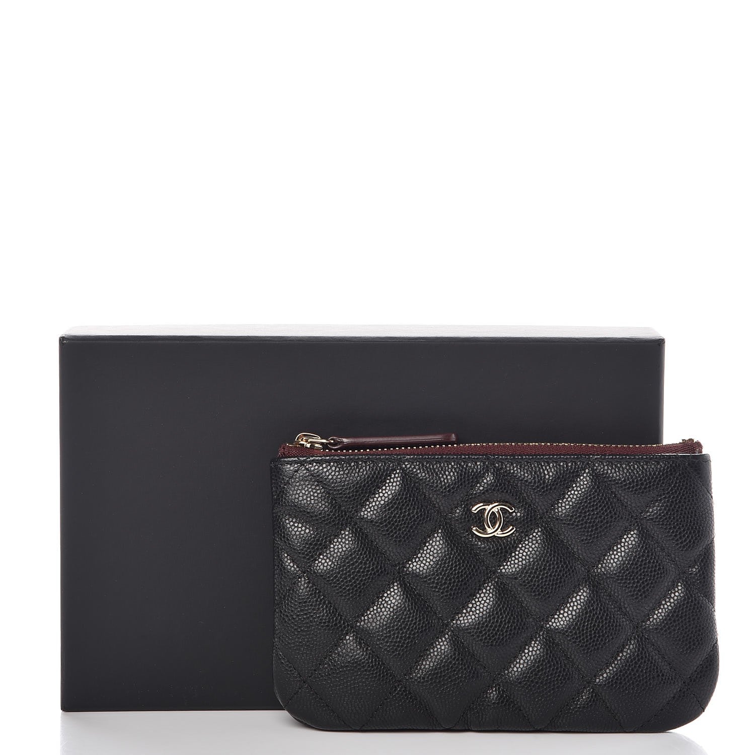 Chanel Caviar Quilted Small Cosmetic Case Black 8 of 8