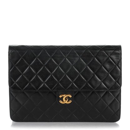 Chanel Lambskin Quilted Small Single Flap Black 1 of 9