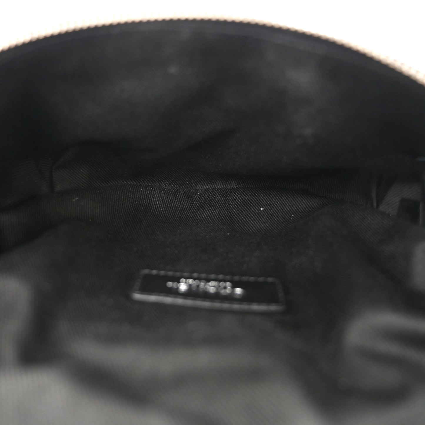 Calfskin Quilted Waist Belt Bag Black