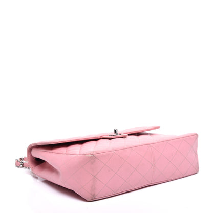 Chanel Caviar Quilted Jumbo Single Flap Pink 4 of 9