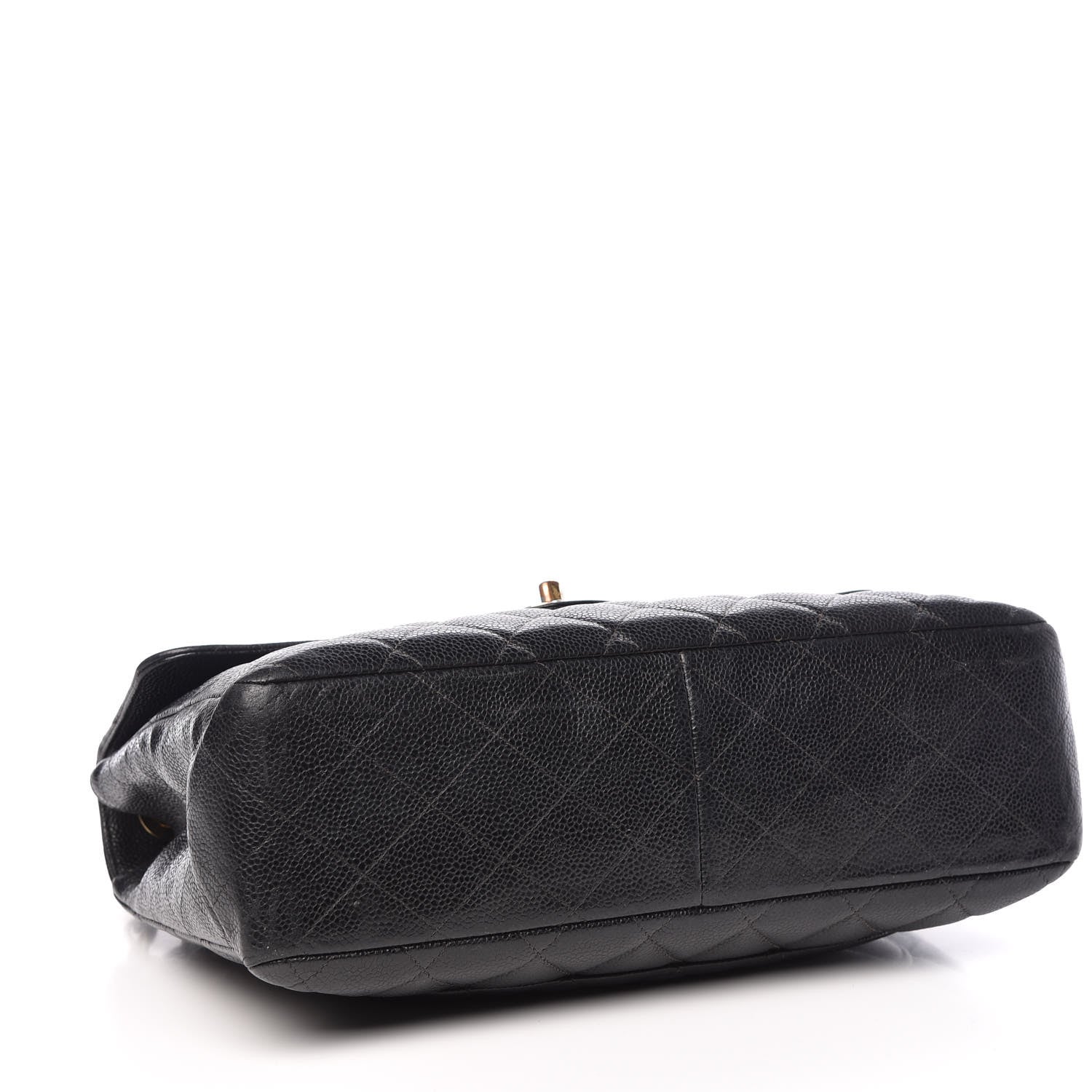 Chanel Caviar Quilted Jumbo Single Flap Black 5 of 15
