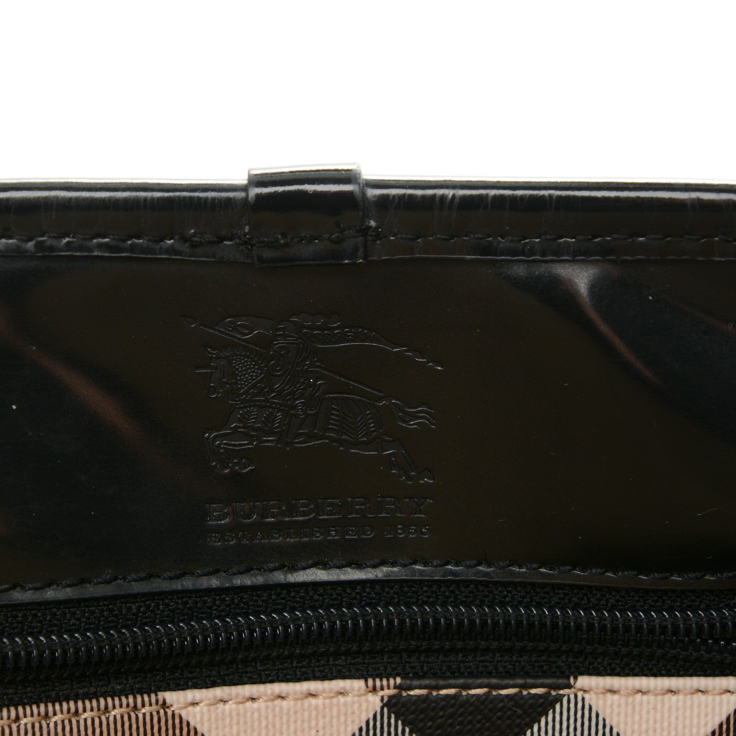 Burberry Nova Check Medium Tote Black 6 of 8