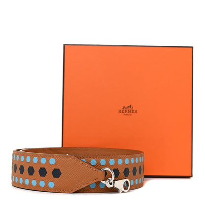 Hermes Epsom 40mm Hexagon Tressage Shoulder Strap Gold 5 of 5