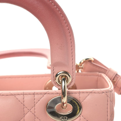 Christian Dior Lambskin Cannage Gradient Small My ABCDior Lady Dior Pink 6 of 7