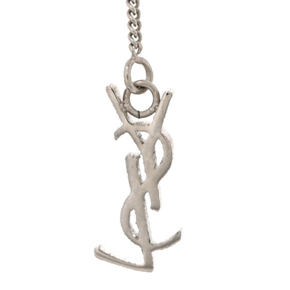 Saint Laurent Monogram Drop Earrings Silver 3 of 4