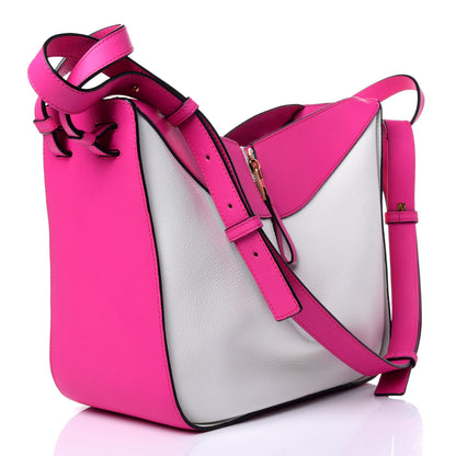 Loewe Calfskin Small Hammock Shoulder Bag Shocking Pink White 3 of 10