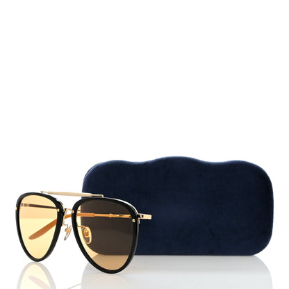 Gucci Metal Aviator Sunglasses GG0672S Black 8 of 8