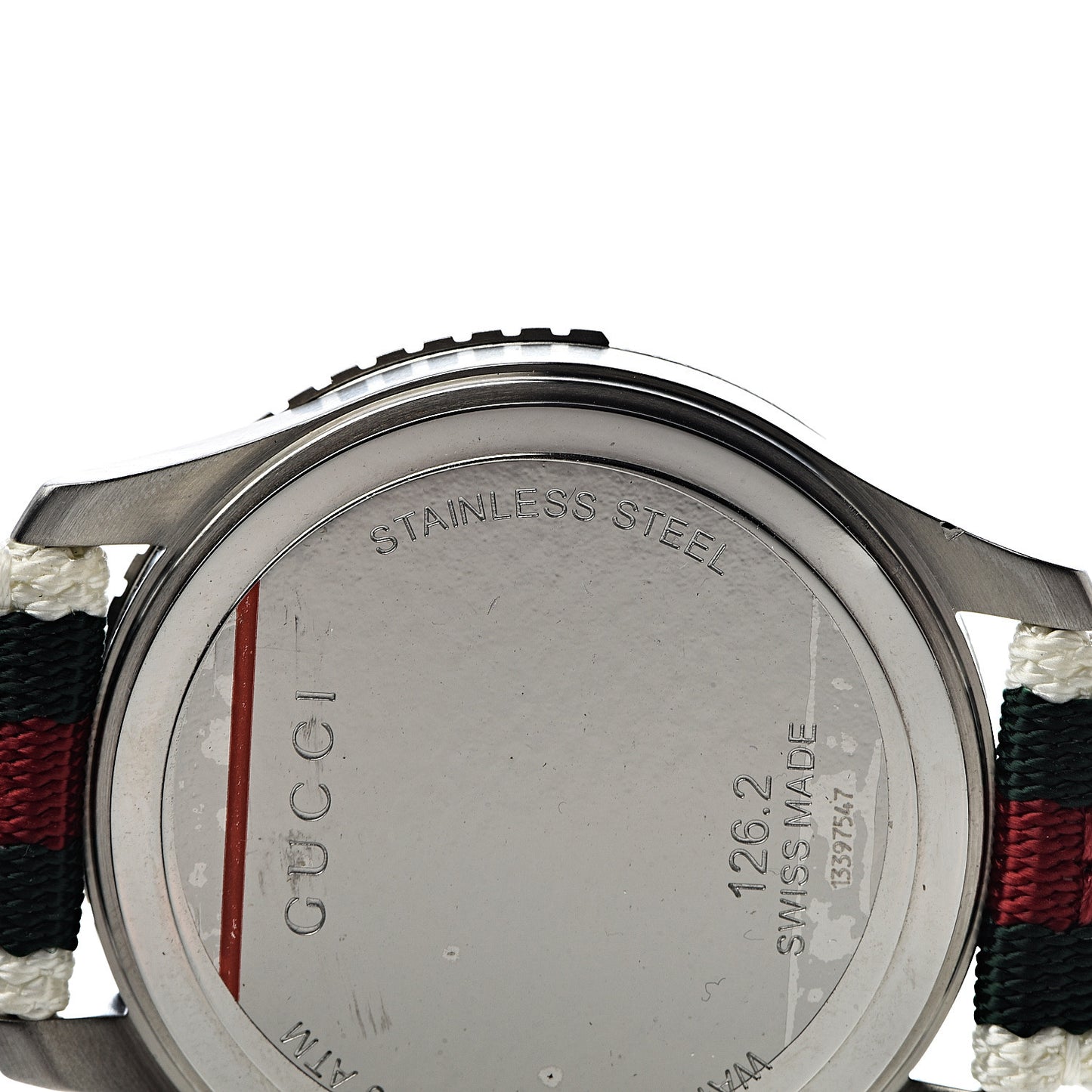 Stainless Steel Nylon 44mm Sport Quartz Watch White