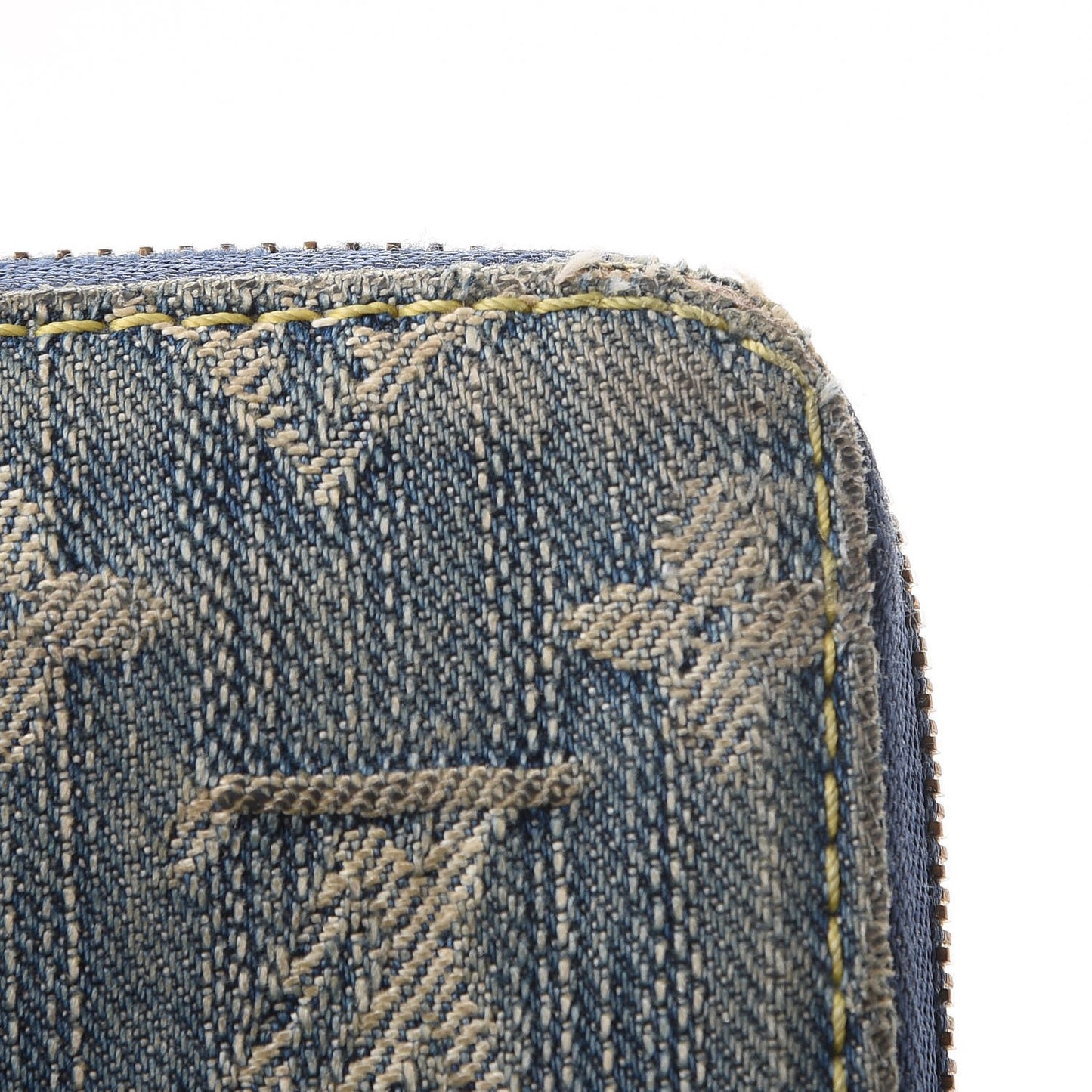 Monogram Denim Zippy Wallet Blue