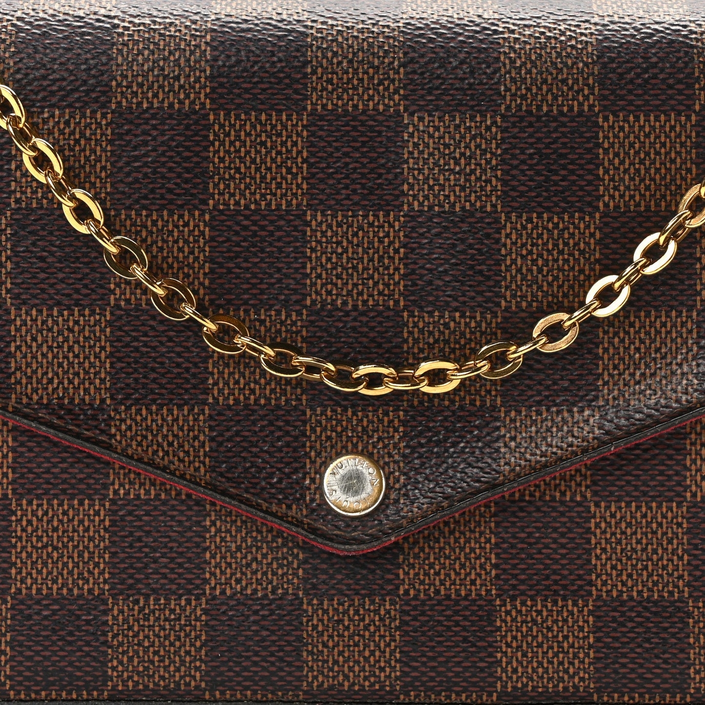 Damier Ebene Pochette Felicie Chain Wallet