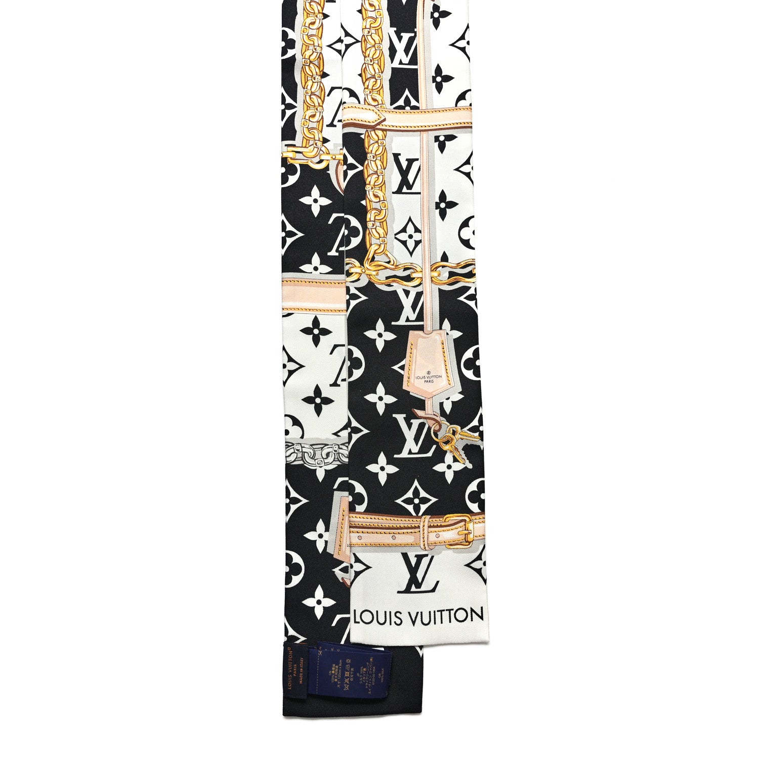 Louis Vuitton Silk Monogram Confidential Bandeau Black 2 of 6