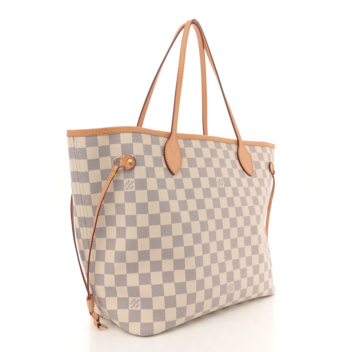 Damier Azur Neo Neverfull MM Rose Ballerine