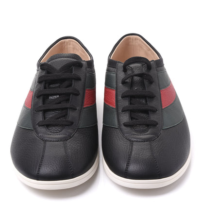 Gucci Calfskin Mens Web Falacer Sneakers 10.5 Black 3 of 8