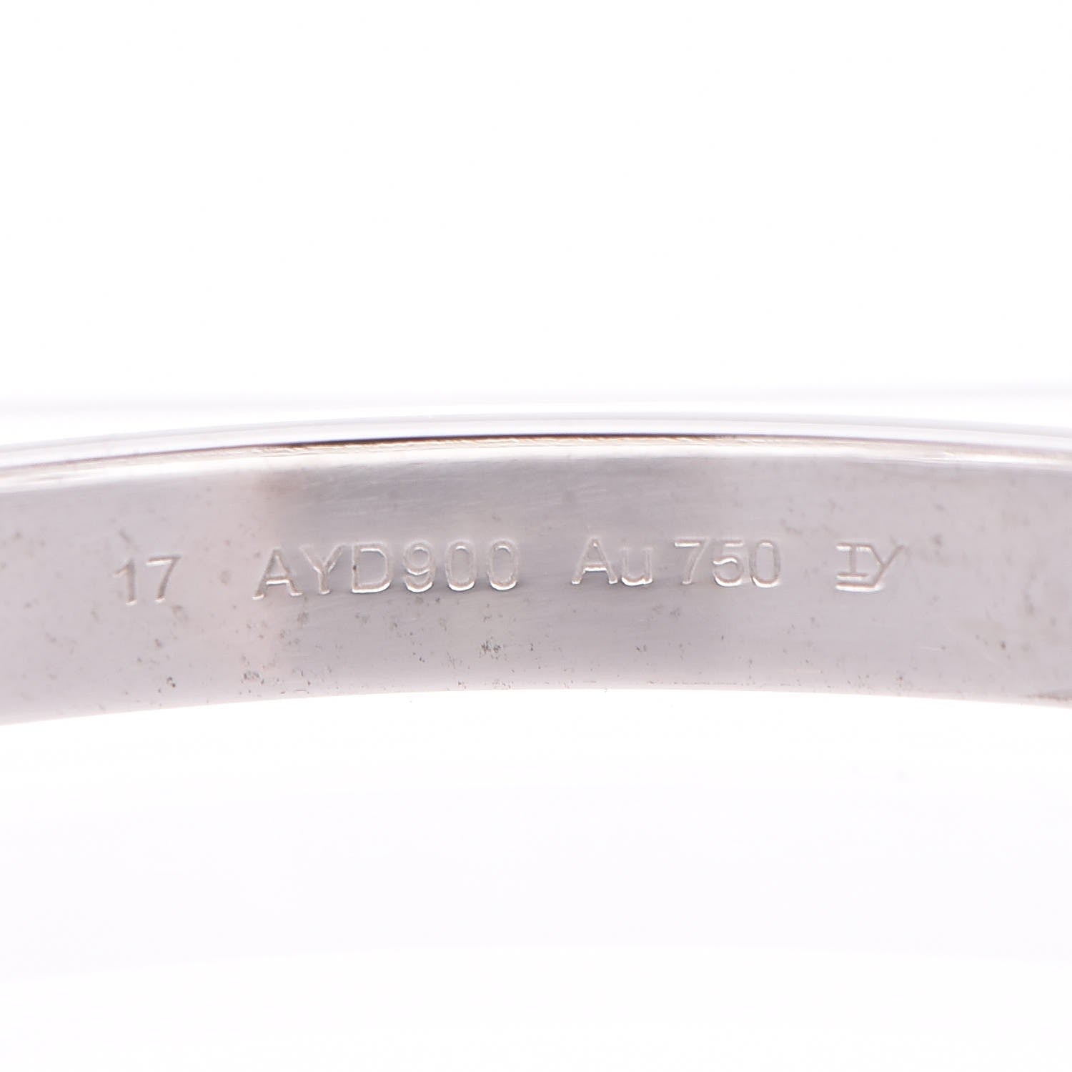 Cartier 18K White Gold 4 Diamond LOVE Bracelet 17 3 of 9