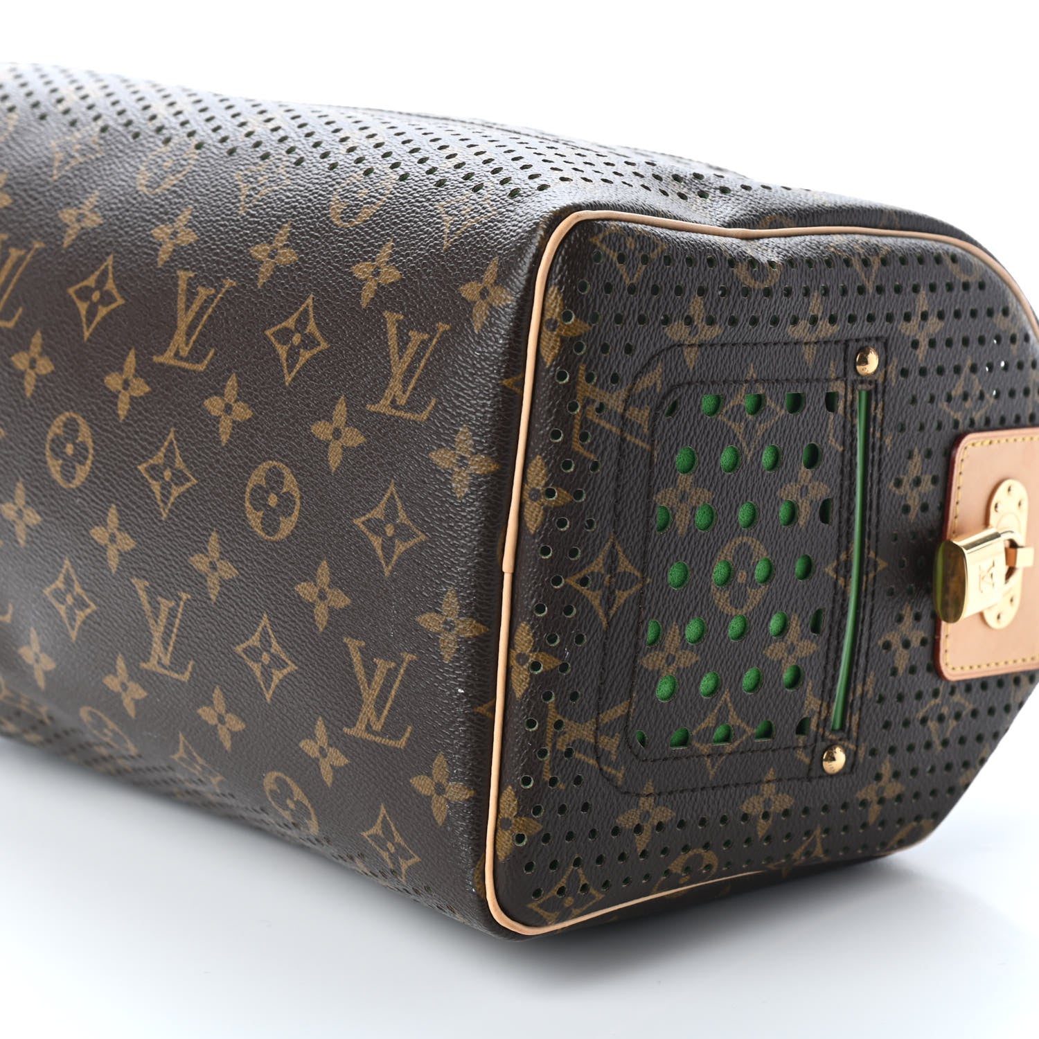 Louis Vuitton Monogram Perforated Speedy 30 Green 8 of 11