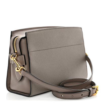 Prada Saffiano Calfskin Esplanade Crossbody Bag Argilla 3 of 10