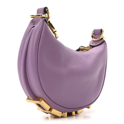 Fendi Vitello Grace New Matte Nano Fendigraphy Hobo Charm Agapanto 2 of 9