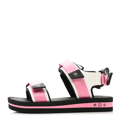 Louis Vuitton Monogram Flat Arcade Sandals 37 Pink 1 of 8