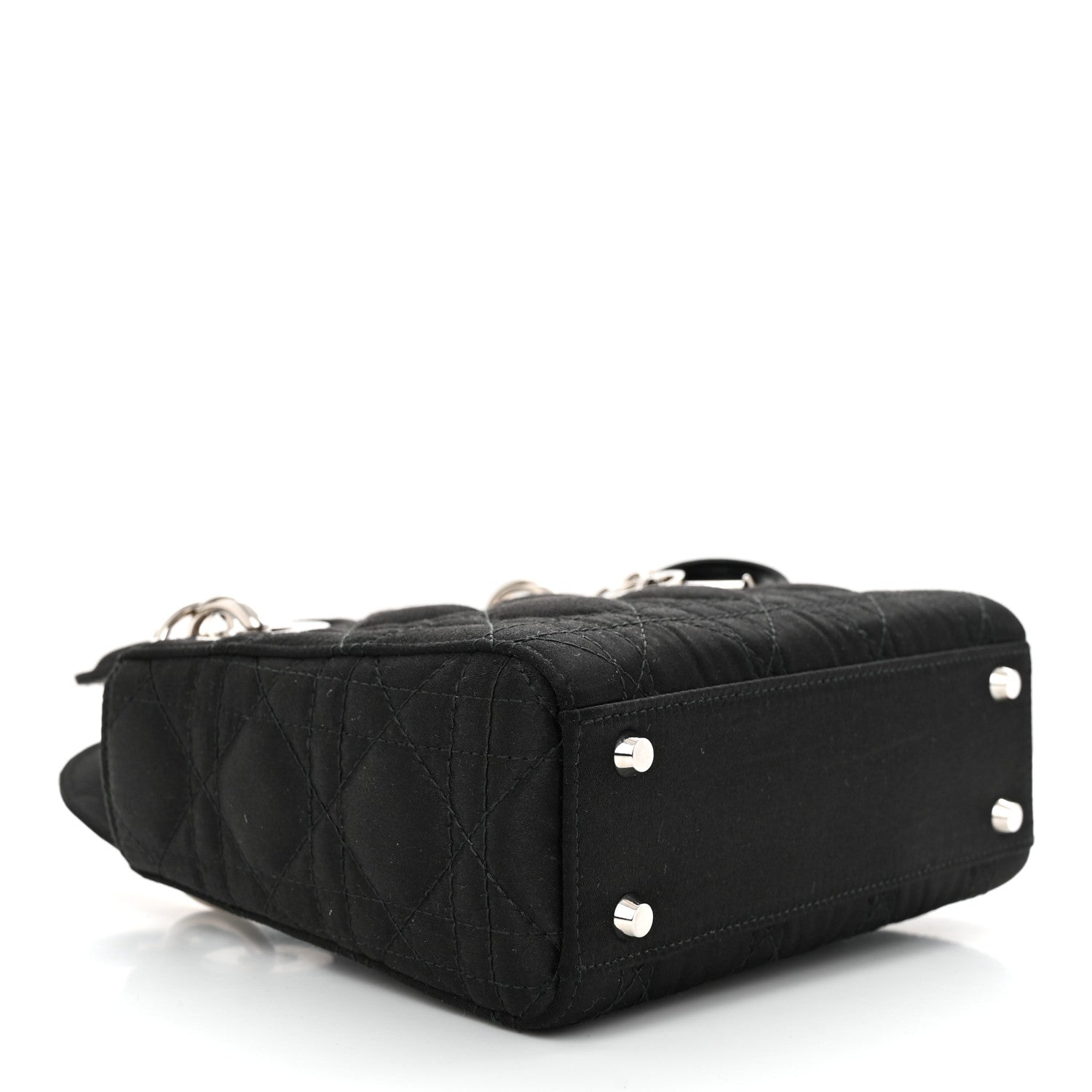 Christian Dior Satin Cannage Mini Lady Dior Black 4 of 11
